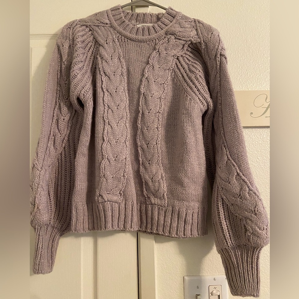Purple chunky sweater